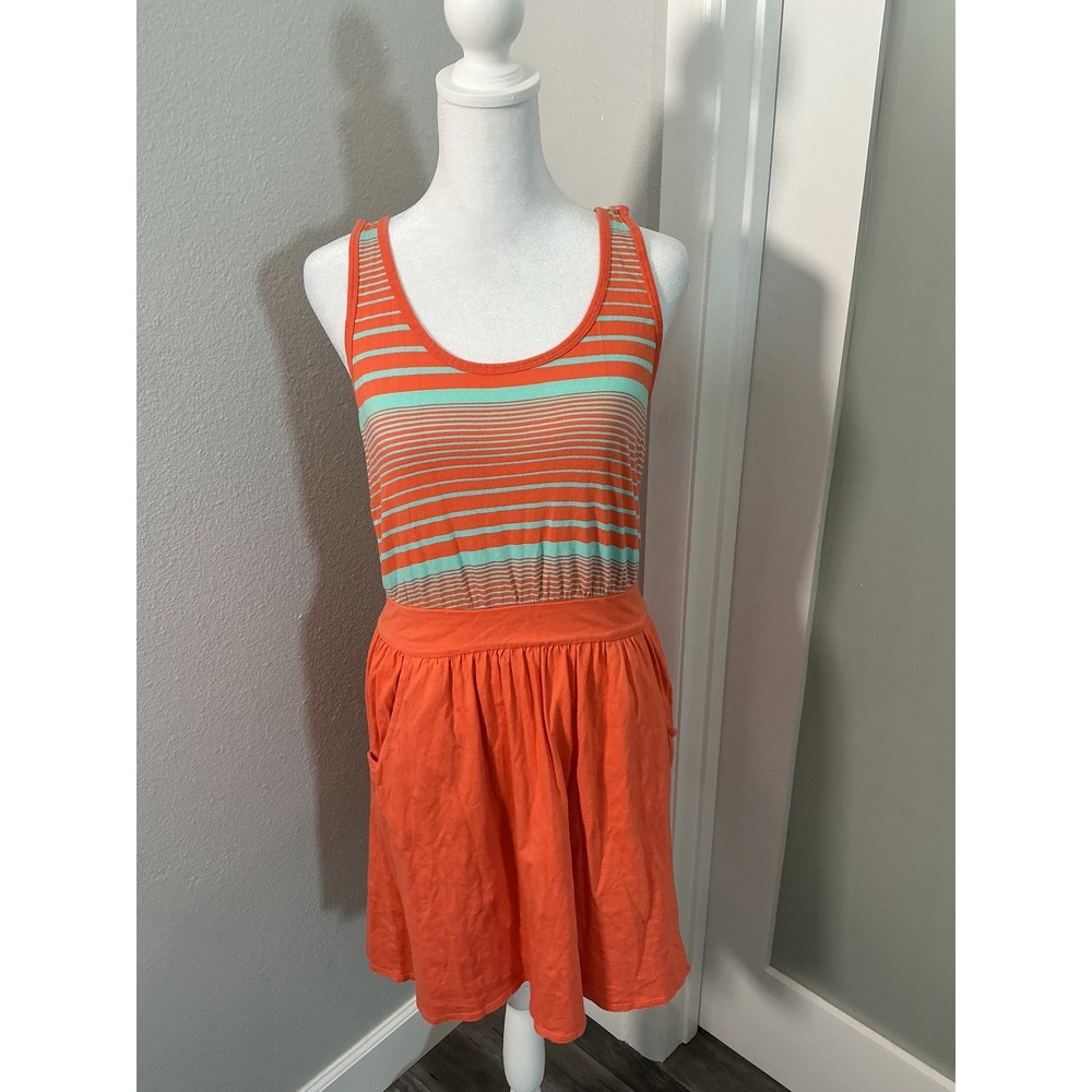 The North Face Alysia Striped Tank Dress Orange Mint Size S